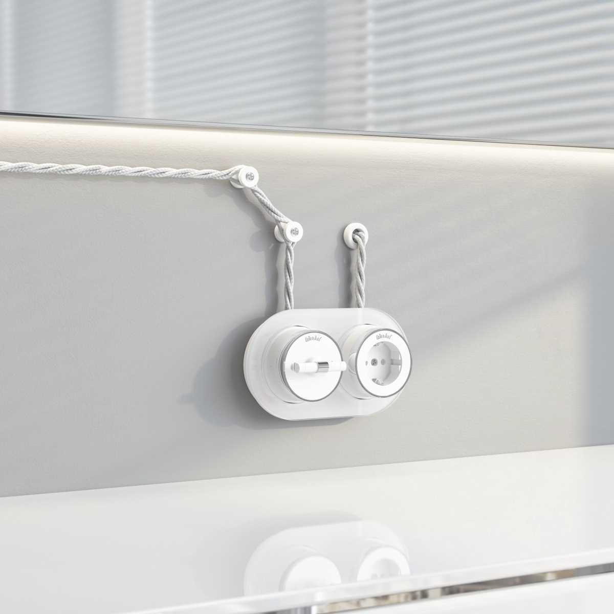 Набор втулок для вывода кабеля из стены 2 шт. Werkel Ретро белый W6421101 4690389166068