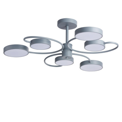 5656/90CL LEDIO LN23 серый Люстра потолочная LED 90W 3607Лм 3000-6000К 220V EVIN