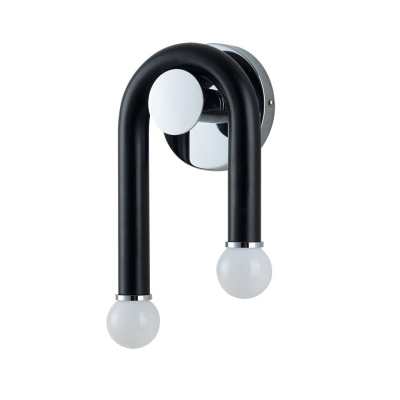 5699/2W MODERNI LN23 черный, хром Бра E14 2*60W 220V CASPIAN