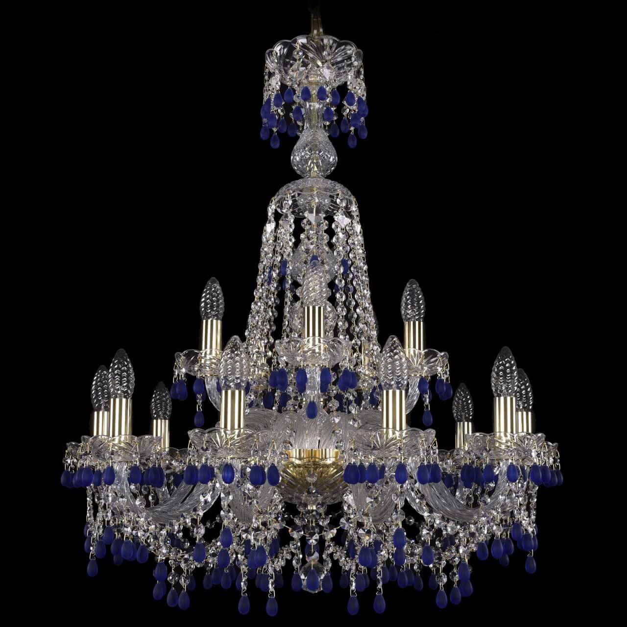 Подвесная люстра Bohemia Ivele 1410/10+5/240/XL-80 G V3001