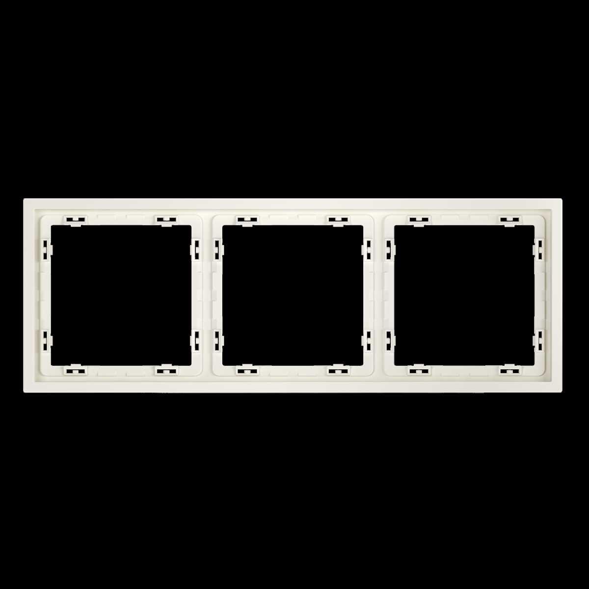 Рамка пластиковая S70 на 3 пост, (хлопок) Voltum VLS100313