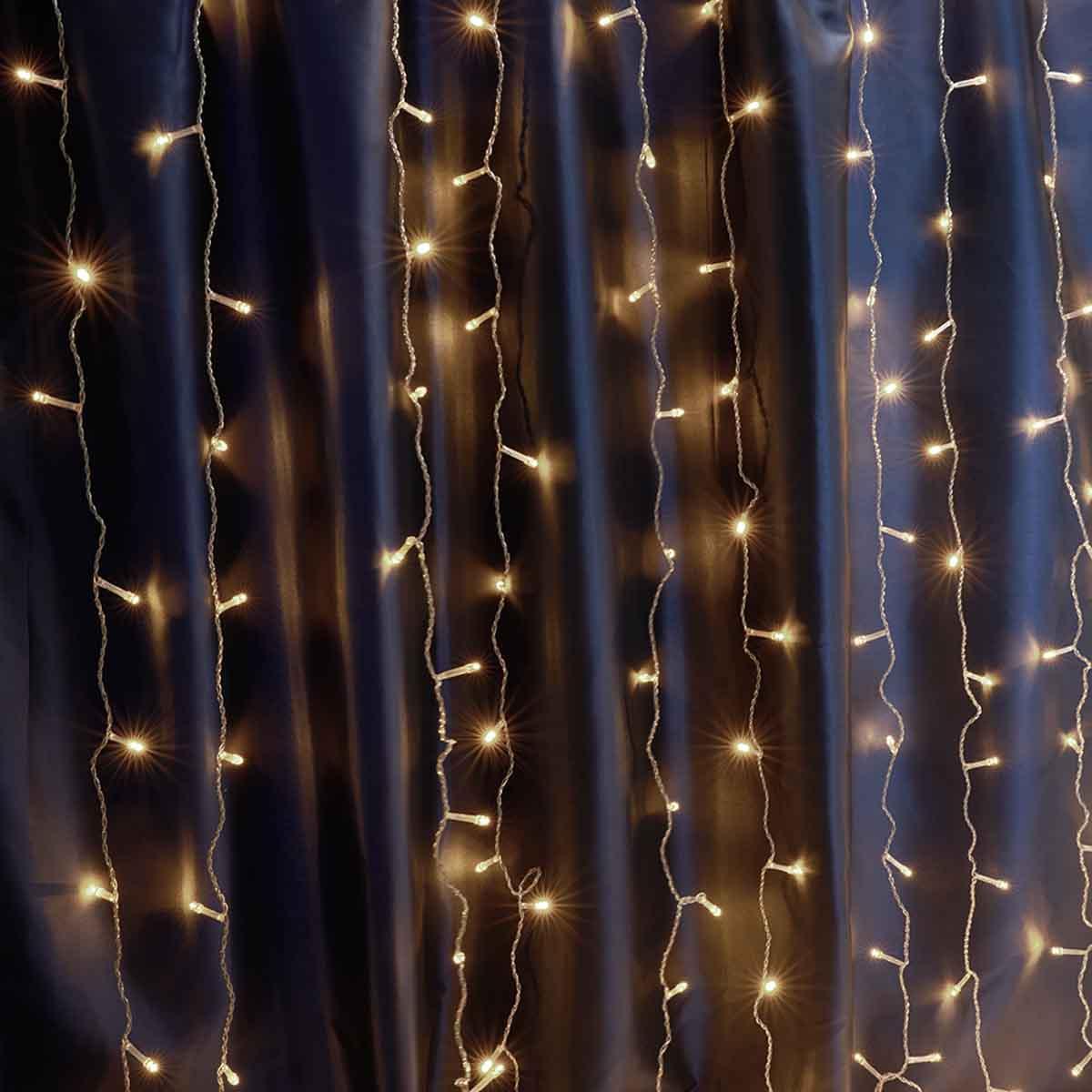 Светодиодная гирлянда Feron Занавес 230V 2700K теплый белый с мерцанием CL20 32336