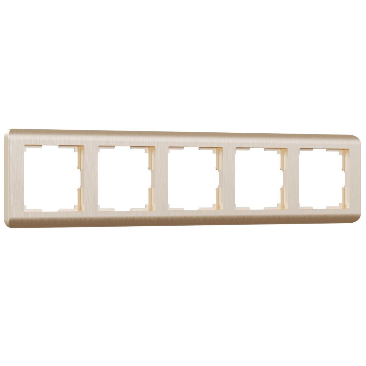 Рамка на 5 постов Werkel Stream шампань W0052111 4690389162527