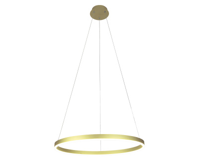 08213,32P(3000K) Подвес Тор светлое матовое золото d60 h150 Led 36W (3000K) 2 типа крепления