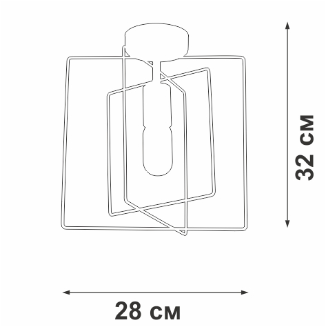 Потолочная люстра Vitaluce V3793-1/1PL