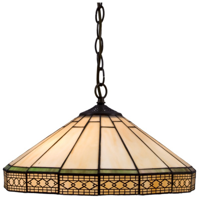 857-806-02 Светильник подвесной Бронза/Разноцветный E27 2*60W