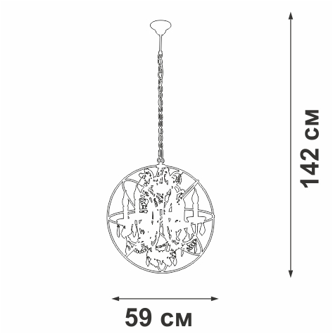 Потолочная люстра Vitaluce V5816-7/6