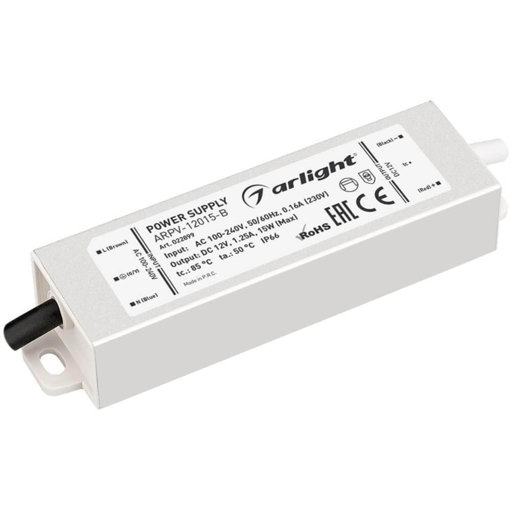 Блок питания Arlight ARPV-15-B 12V 15W IP67 1,25A 022899