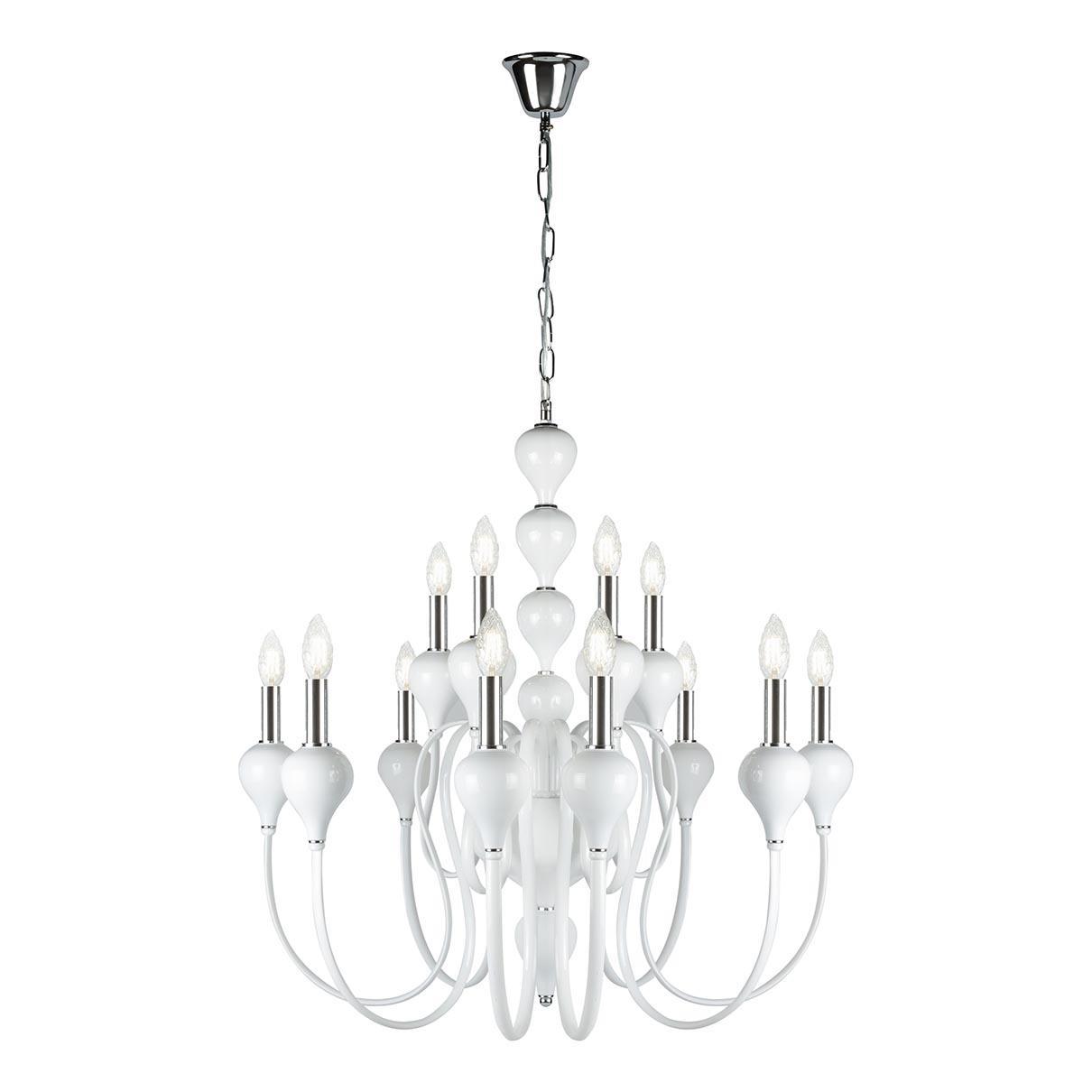 Подвесная люстра iLamp Lady 88003-8+4 WH