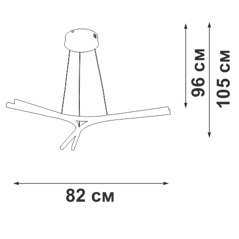 Люстра Vitaluce V2512DT-0/3S