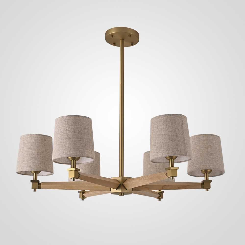 Подвесная люстра Imperium Loft Jorgenson D85 Beige/Light Wood 203573-26