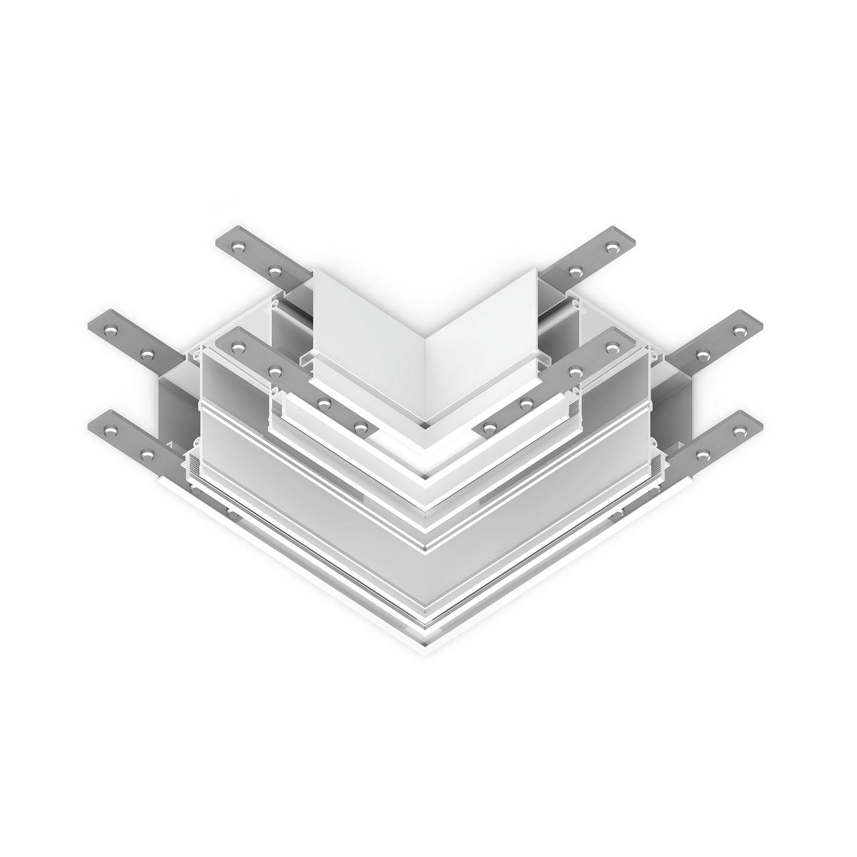 Коннектор L-образный встраиваемый Ambrella Light Track System Magnetic 220V GL1045