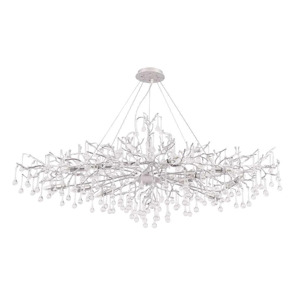 Люстра Crystal Lux REINA V2 SP12 L1500 SILVER PATINA