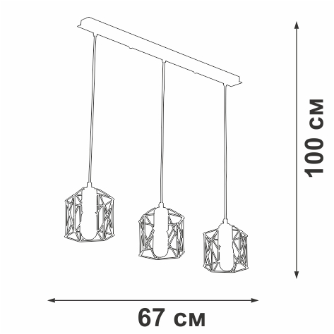 Потолочная люстра Vitaluce V4382-1/3S,