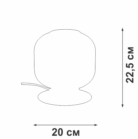 Настольная лампа Vitaluce V2887-8/1L