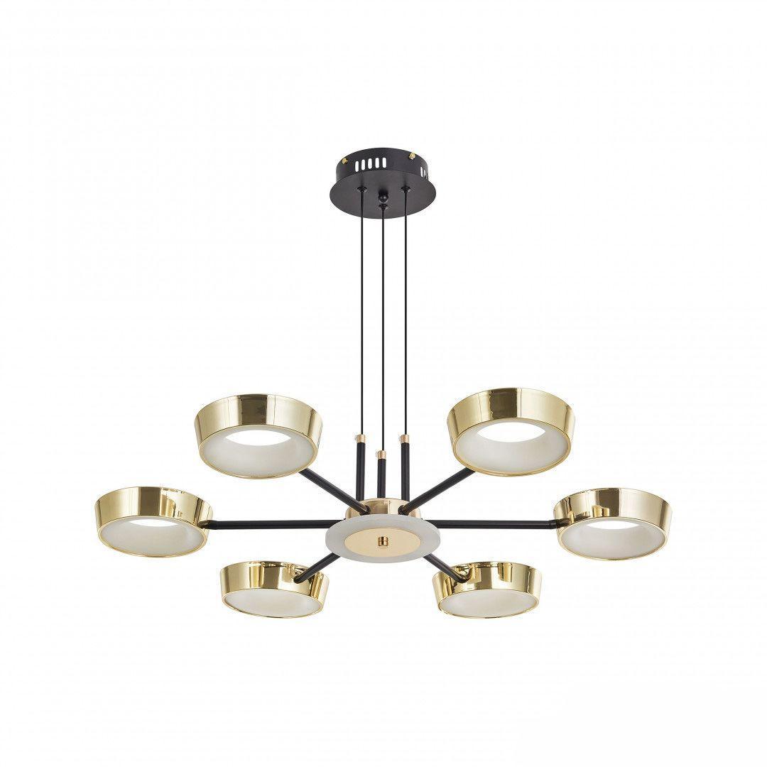 Подвесная светодиодная люстра Arte Milano Ferrara71079 271079/6 BK/GD