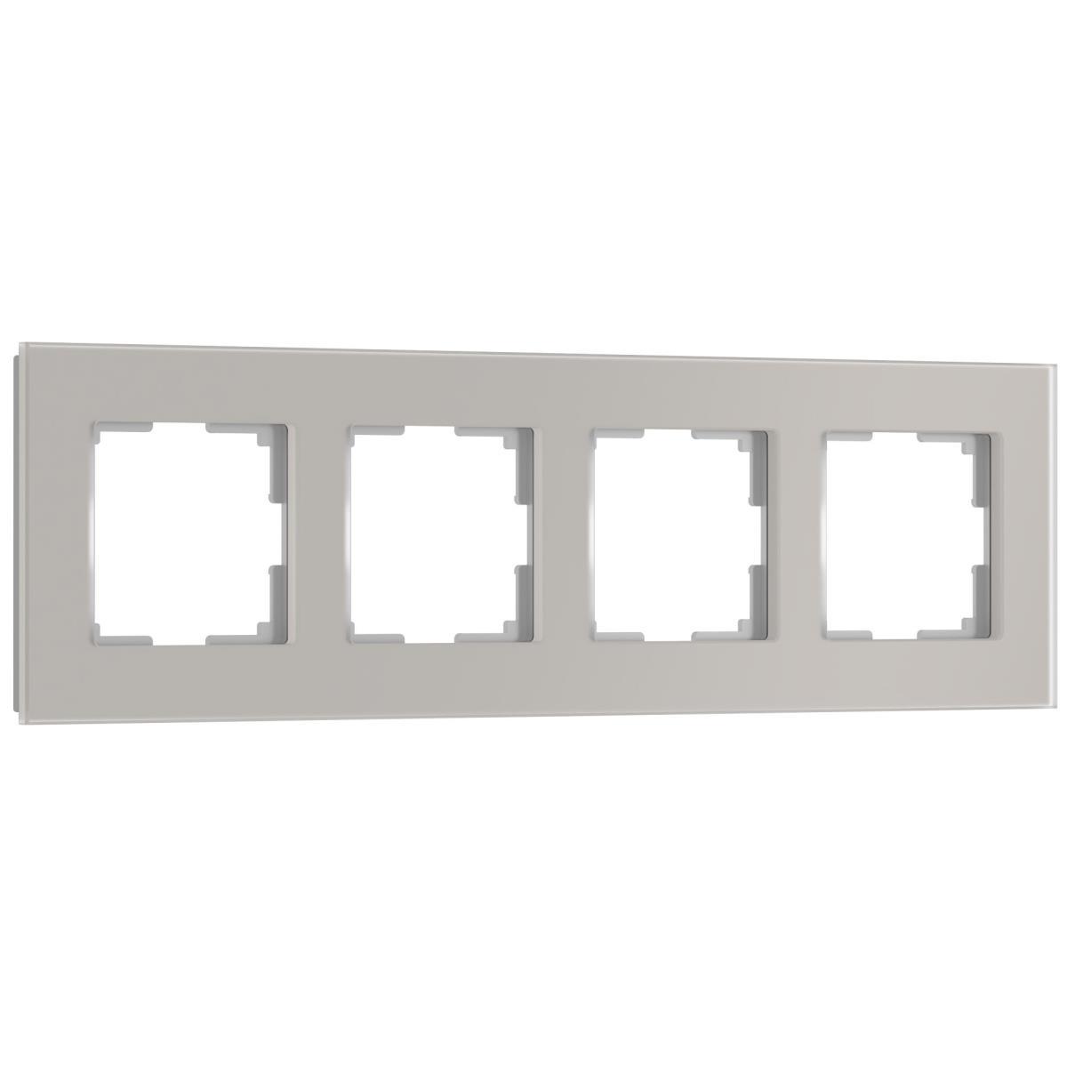 Рамка Werkel Senso на 4 поста дымчатый W0043117 4690389206467