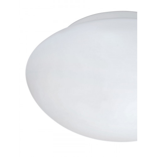 Светильник для ванной комнаты ELLA, 1х60W (E27), Ø200, сталь, белый/опаловое стекло