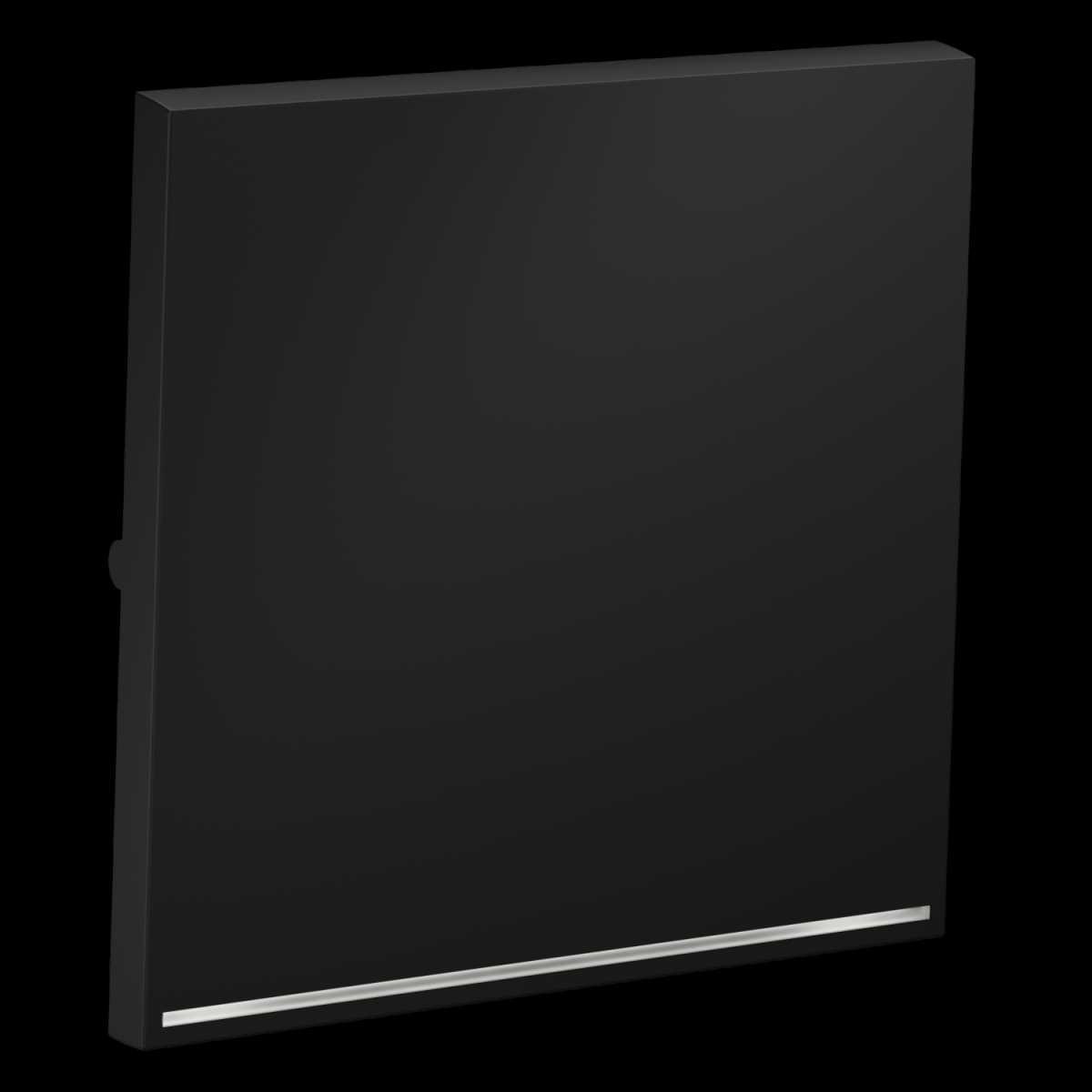 Клавиша для выключателя/переключателя одноклавишного с подсветкой S70 (графит) Voltum VLS000207