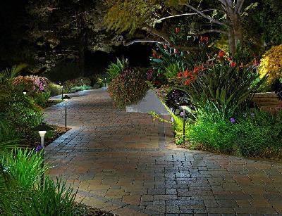 Освещение садовых дорожек