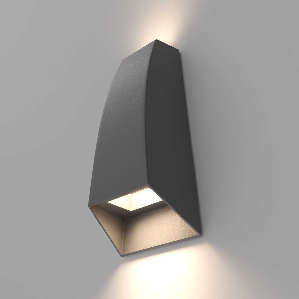 Уличный настенный светодиодный светильник Elektrostandard Forw 1016 Techno серый a057010