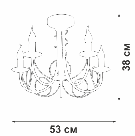 Подвесная люстра Vitaluce V3035-0/5PL