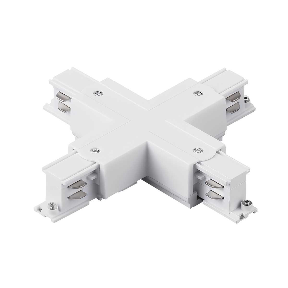 Соединение крестовое с подводом питания к треку 5040xx-(F)/(R) Quattro Lightstar 504146-FR