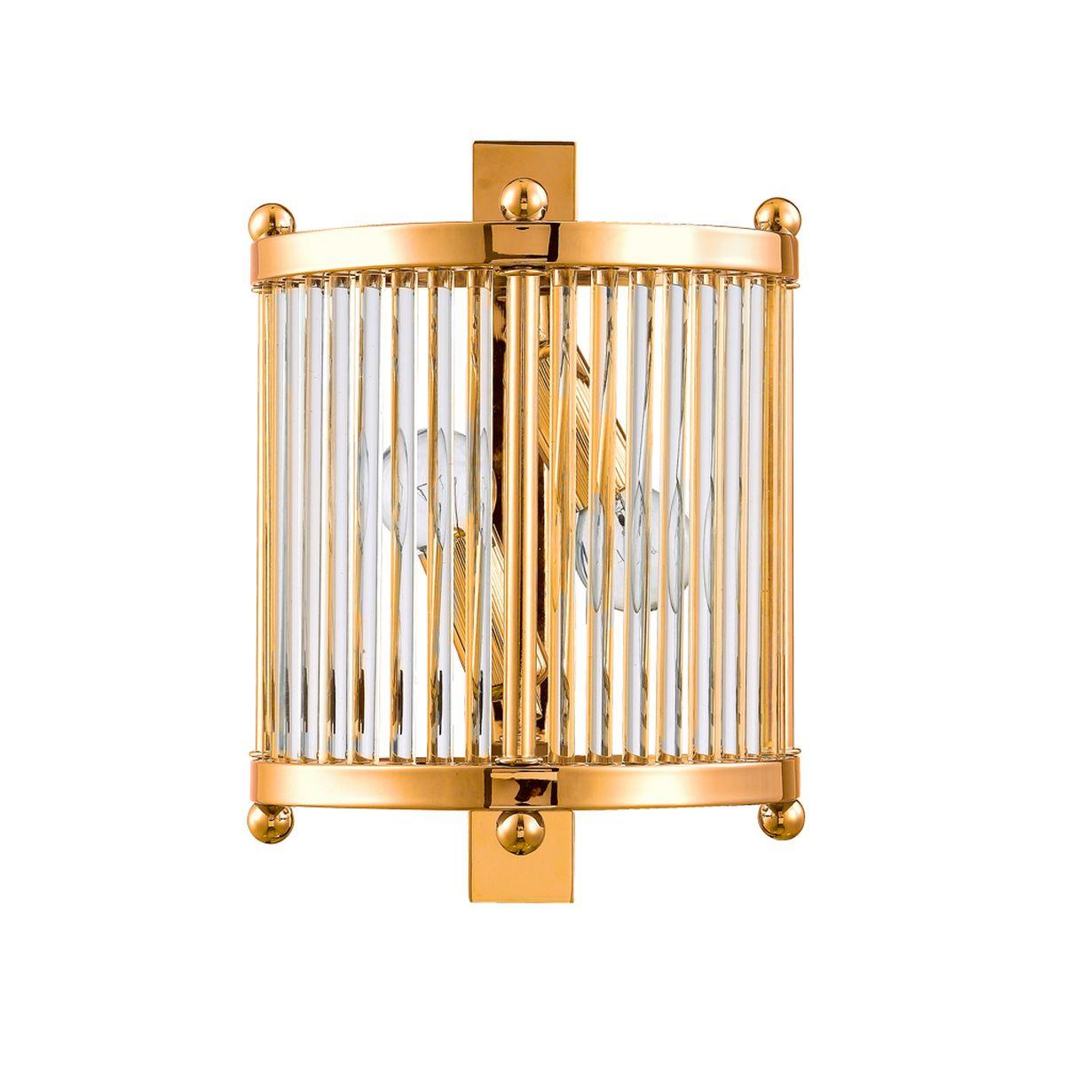 Настенный светильник Crystal Lux Tadeo AP2 Gold/Transparente