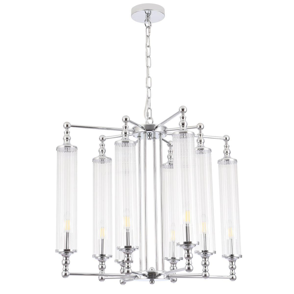 Подвесная люстра Crystal Lux Tomas SP8 D650 Chrome