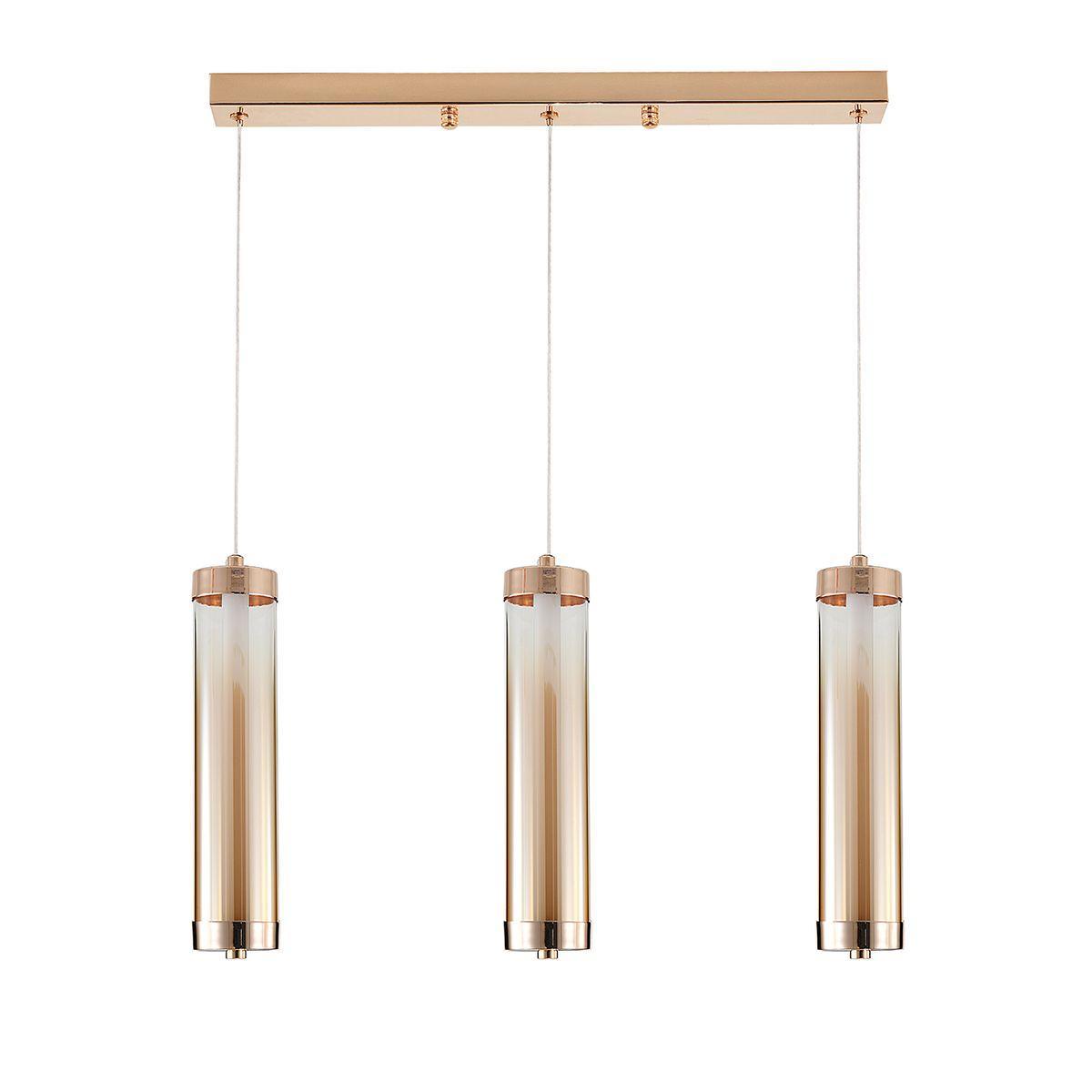 Подвесной светодиодный светильник Indigo Rilucente 11061/3P Gold V000150L