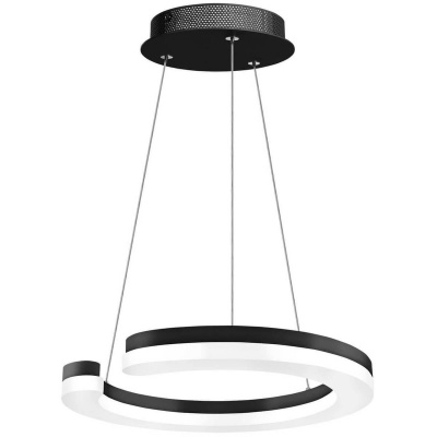 763237 Подвес UNITARIO 24W LED 2640LM ЧЕРНЫЙ МАТОВЫЙ 3000K (в комплекте)