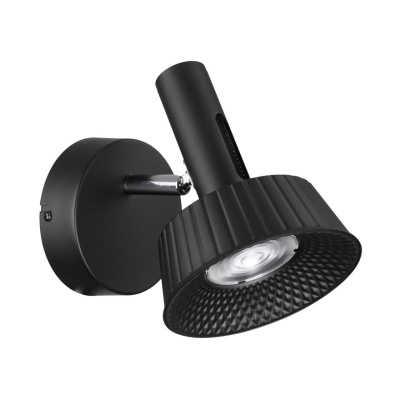 6643/7WL HIGHTECH ODL24 черный/металл/акрил Настенный светильник IP20 LED 10W 3000K 220V MALI