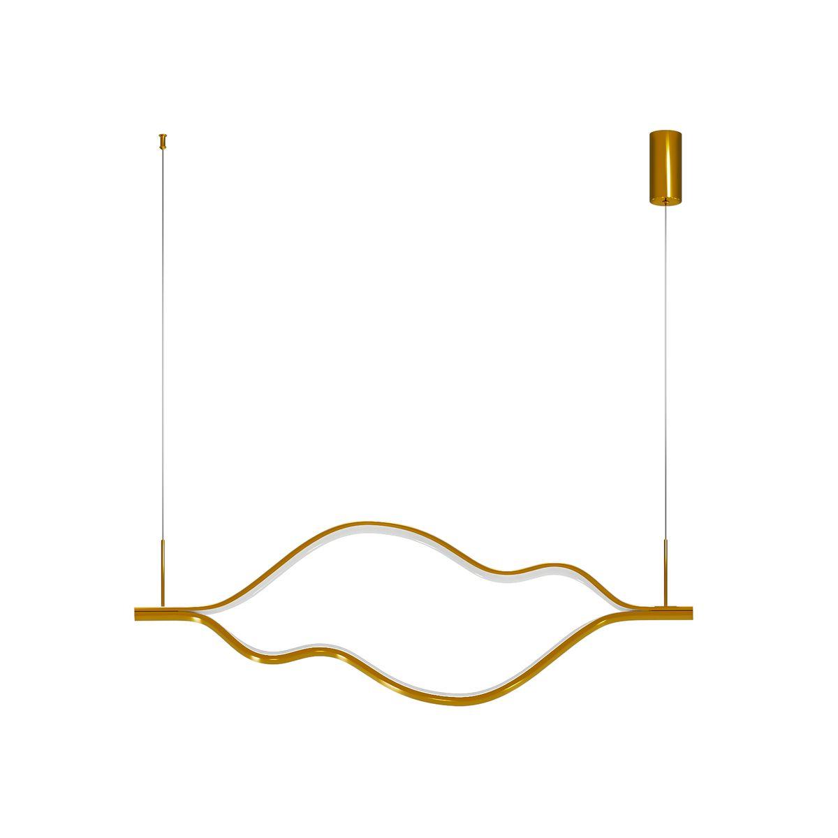 Подвес Kink Light Линн латунь w140*3 h200 Led 50W (3000K) 08258-140,36P