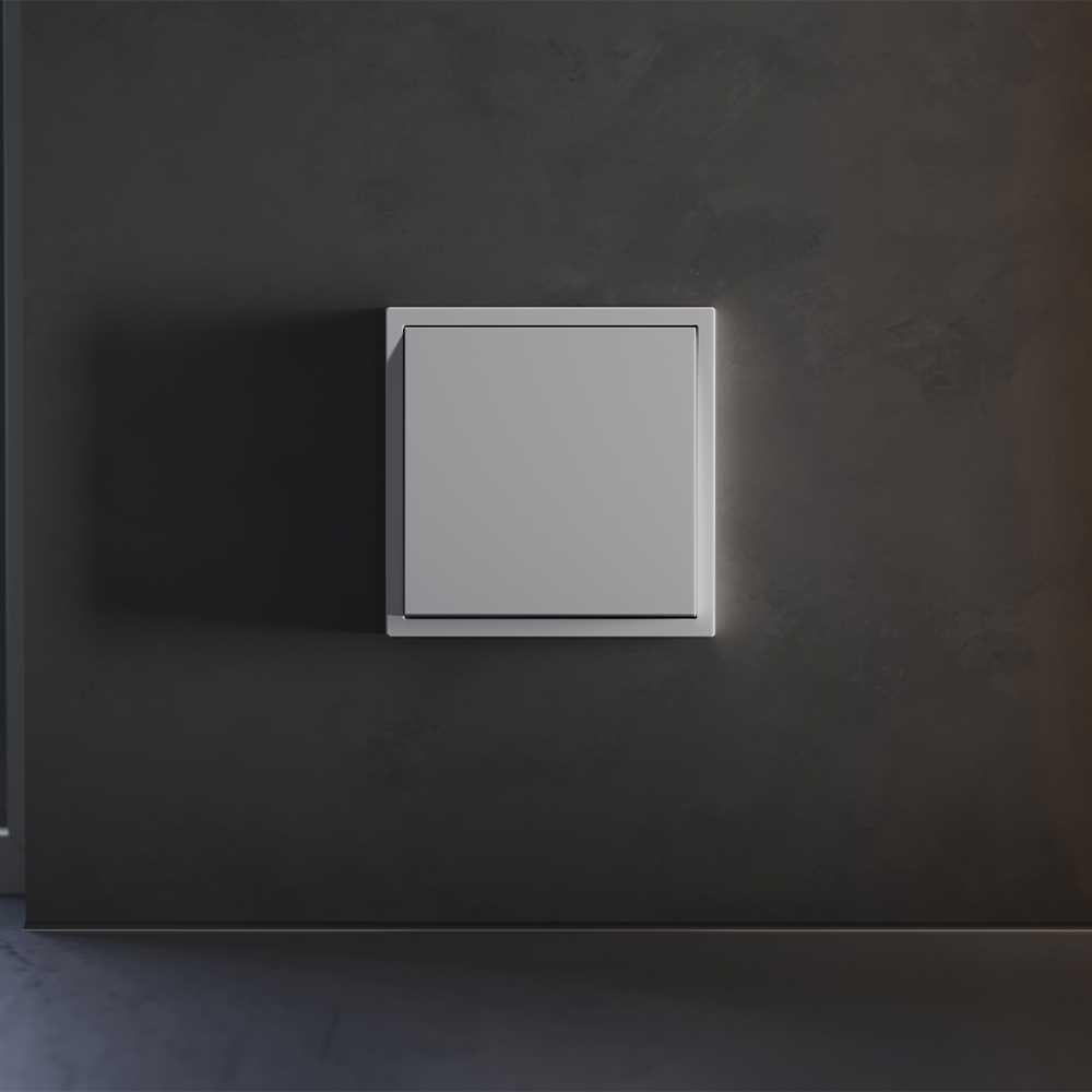 Клавиша для выключателя/переключателя одноклавишного, S70 (серый) Voltum VLS000116