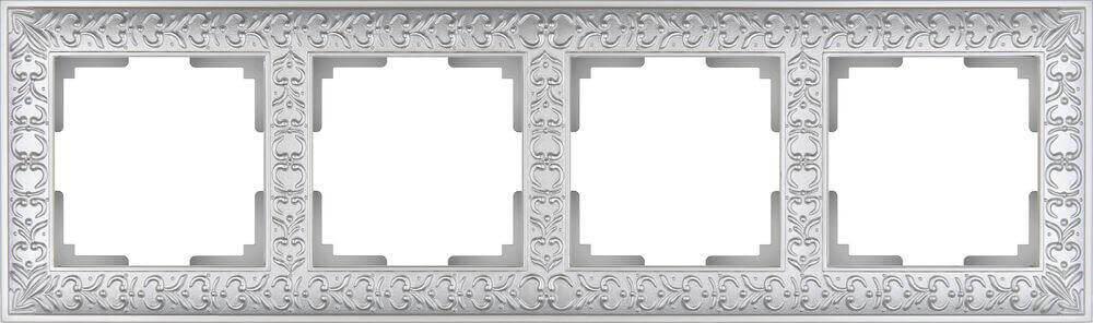 Рамка Werkel Antik на 4 поста жемчужный WL07-Frame-04 4690389063527