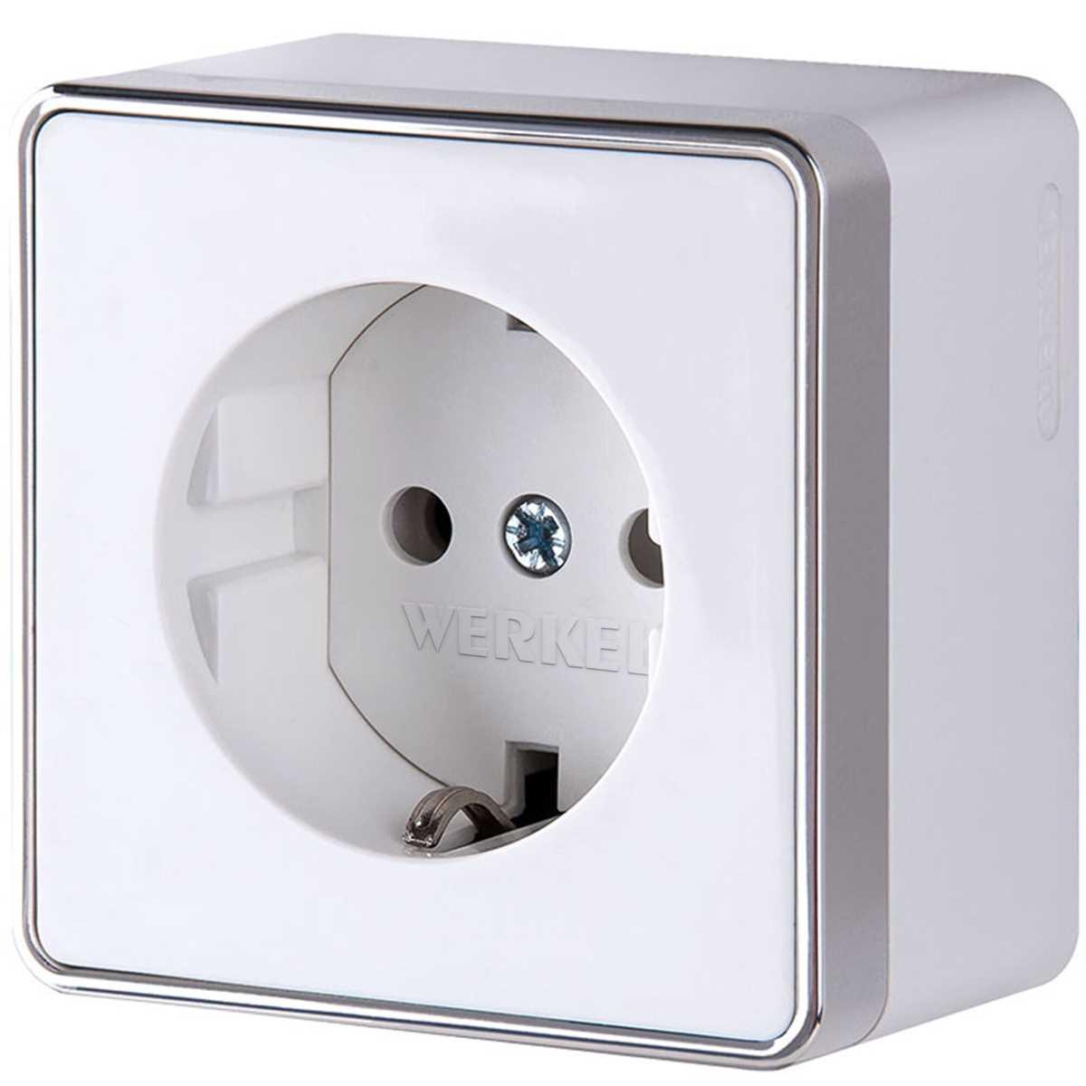Розетка с заземлением Werkel Gallant белый W5071001 4690389164460