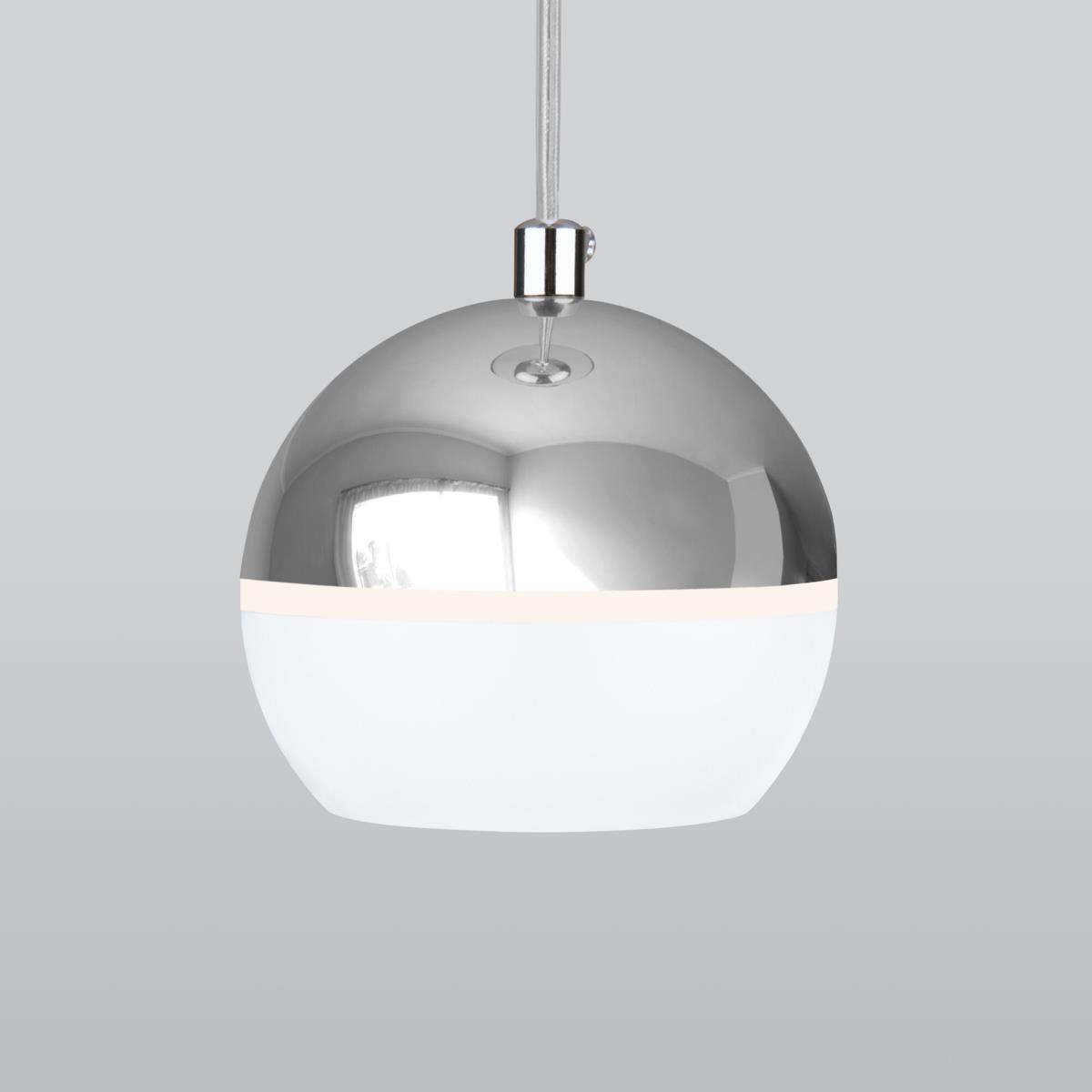 Подвесной светодиодный светильник Elektrostandard DLS023 9W 4200K белый/хром a047803