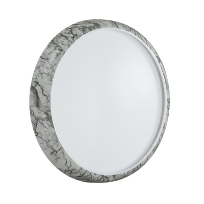7638/DL COLOR SN Светильник пластик/бел. мрамор LED 48Вт 4000K D410 IP43 MRAMO WHITE