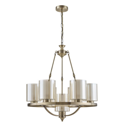 6524/7 COUNTY LN23 античная латунь Люстра E27 7*60W 220V RIVERLY