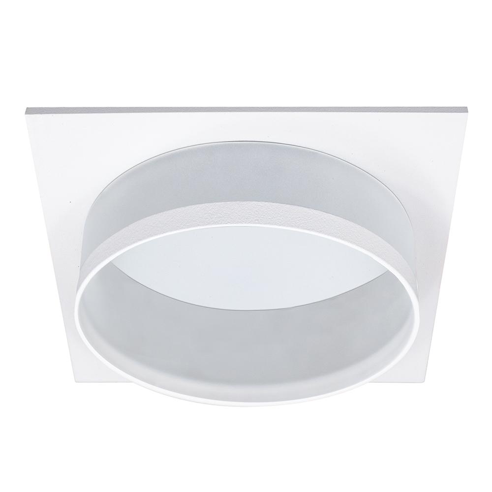 Светильник встраиваемый Feron DL701 потолочный GX70 белый квадрат 51095