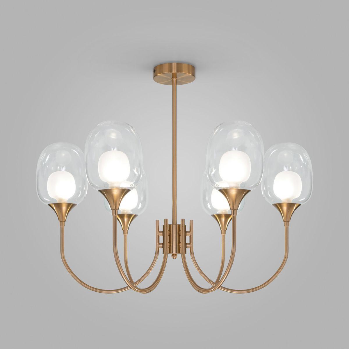 Подвесная люстра Eurosvet Spritz 70217/6 латунь