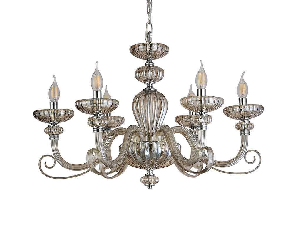 Подвесная люстра Newport 8626/C chrome cognac М0071597