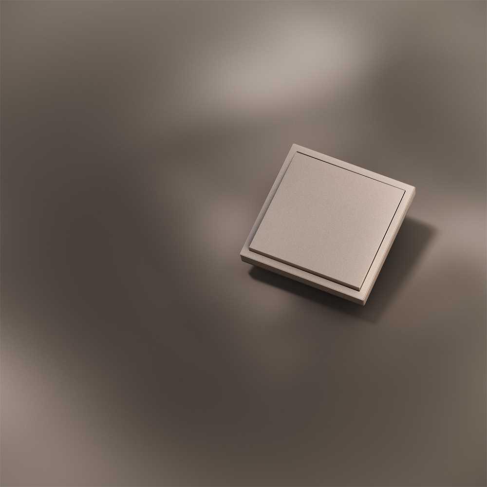 Клавиша для выключателя/переключателя одноклавишного, S70 Metal (платина) Voltum VLSM000110