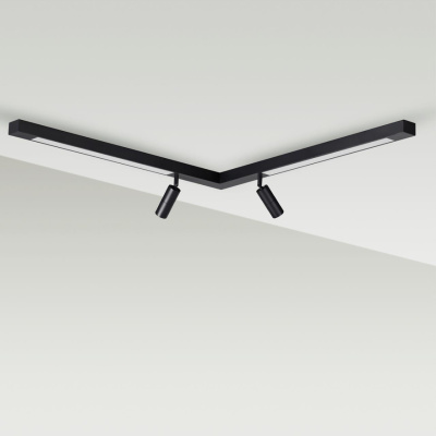 5690/19CL LEDIO LN23 черный Потолочный светильник LED 19W 1100Лм 220V 3000К HAWK