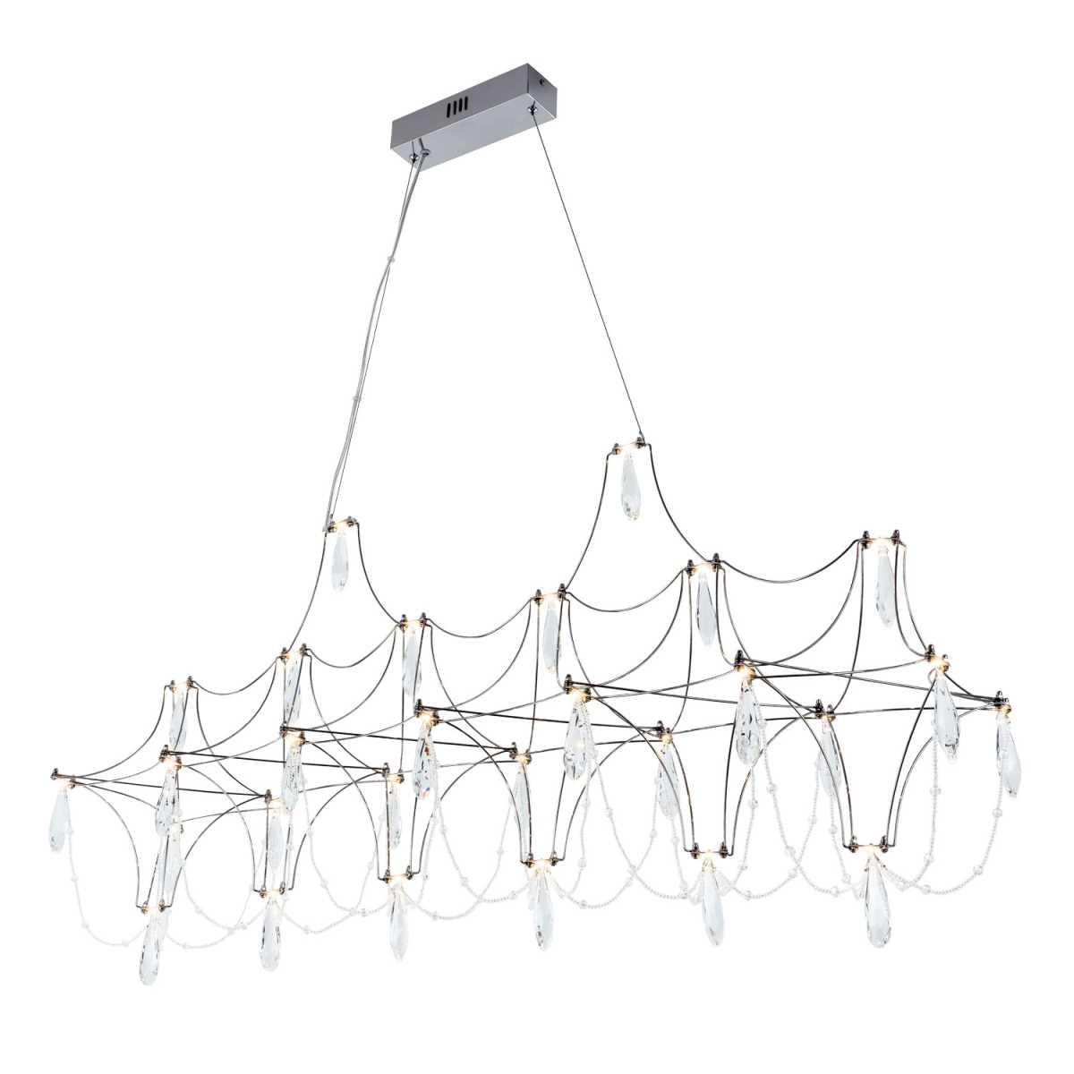 Подвесная светодиодная люстра Modelux Premium ML.5603.1200P СН