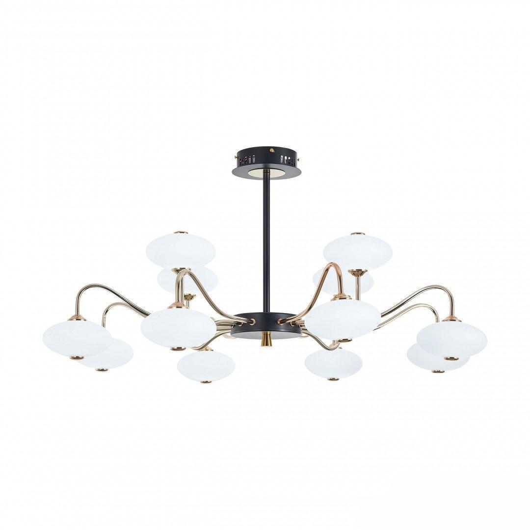 Потолочная светодиодная люстра Arte Milano Neapol73908 273908/12 BK/GD