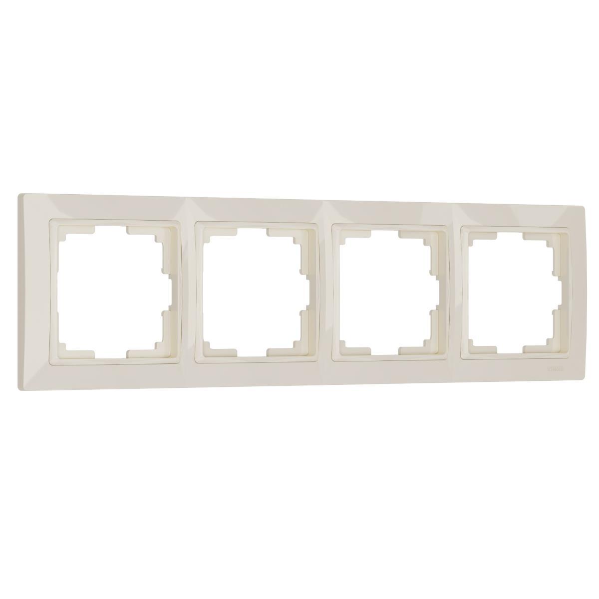 Рамка на 4 поста Werkel Snabb basic слоновая кость W0042003 4690389161438