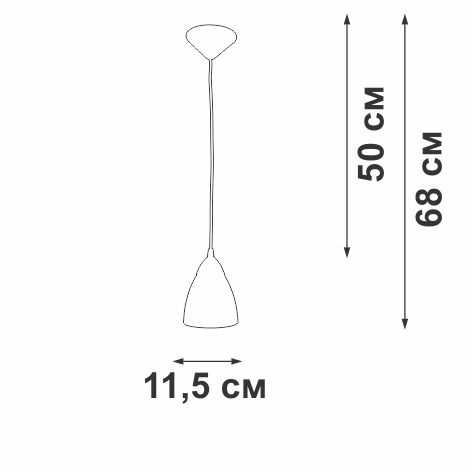 Подвесной светильник Vitaluce V2857-0/1S