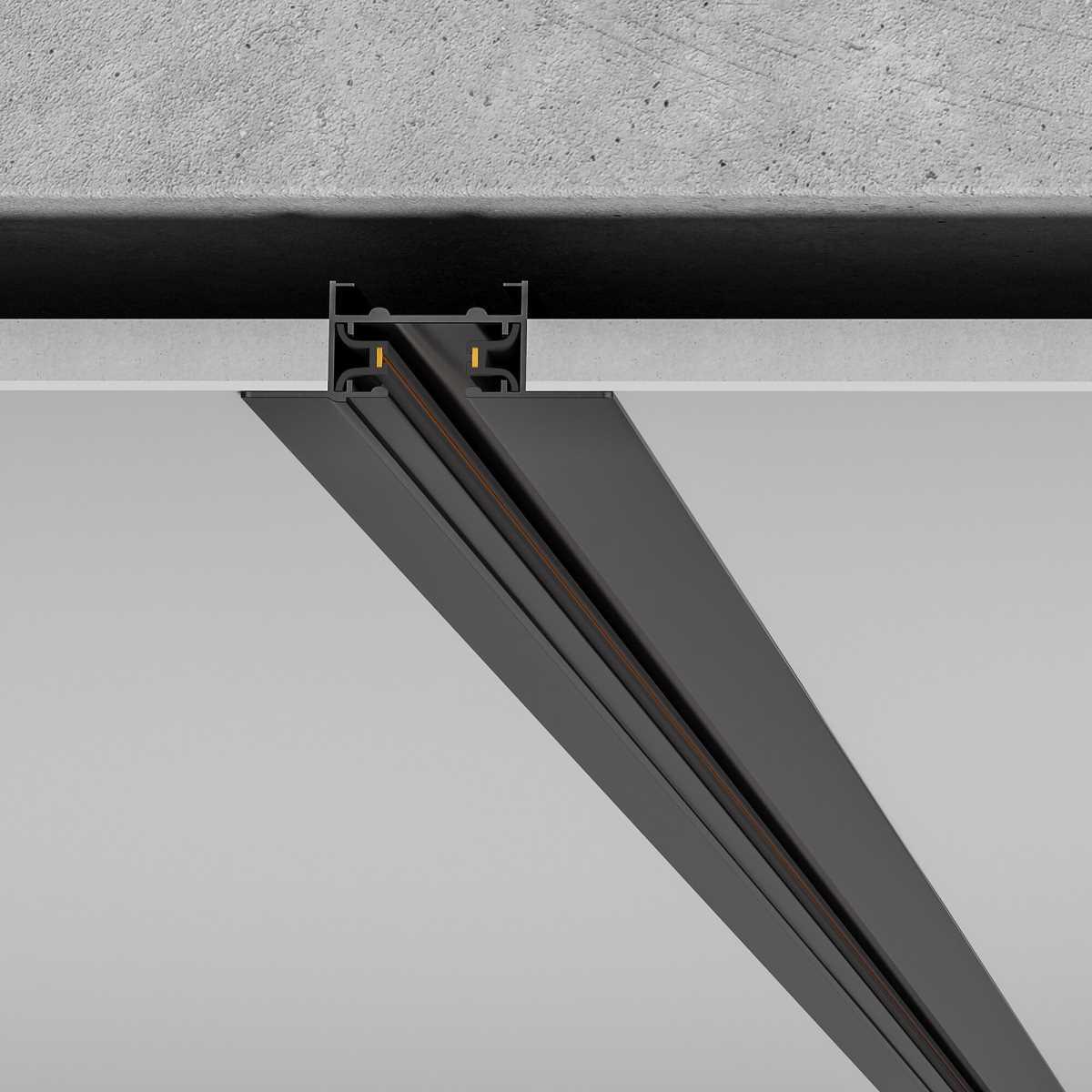 Шинопровод однофазные встраиваемый Elektrostandard Track Rail BK Recessed 85082/00 a057091