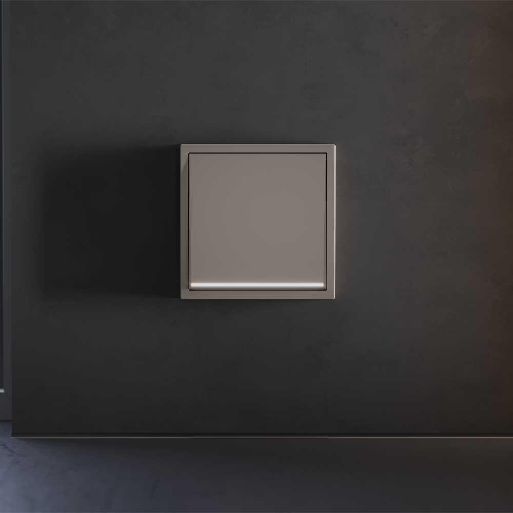 Клавиша для выключателя/переключателя одноклавишного с подсветкой, S70 (капучино) Voltum VLS000214